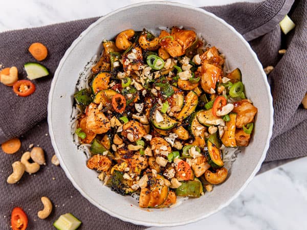 Kung Pao chicken stir fry